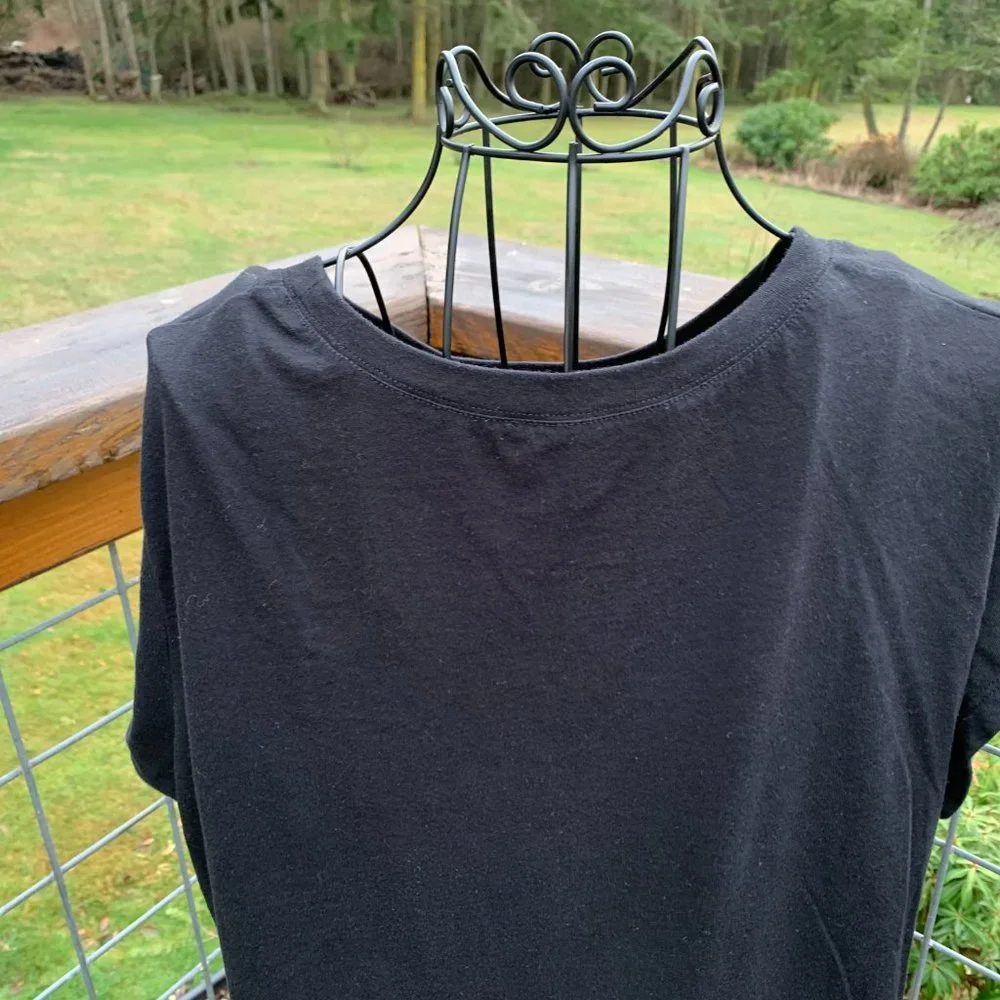 Wound Up Ladies XXXL Black T-shirt Short Sleeves (Reality Called So I Hung Up) - Picture 5 of 6
